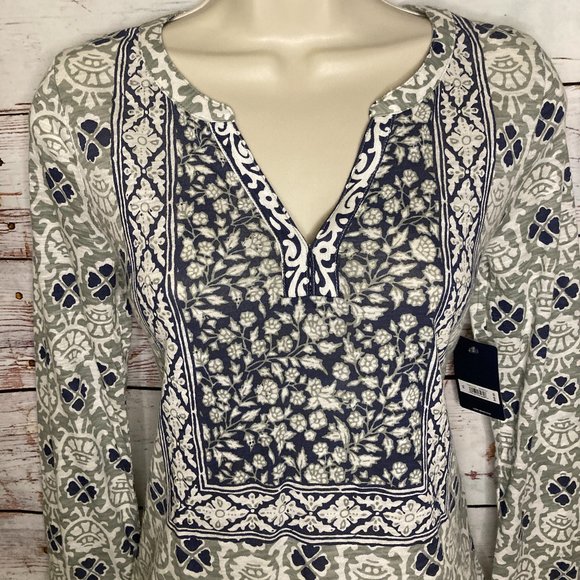Lucky Brand | Boho Chic V-Neck Top BNWT $49.50 | X - Picture 2 of 8